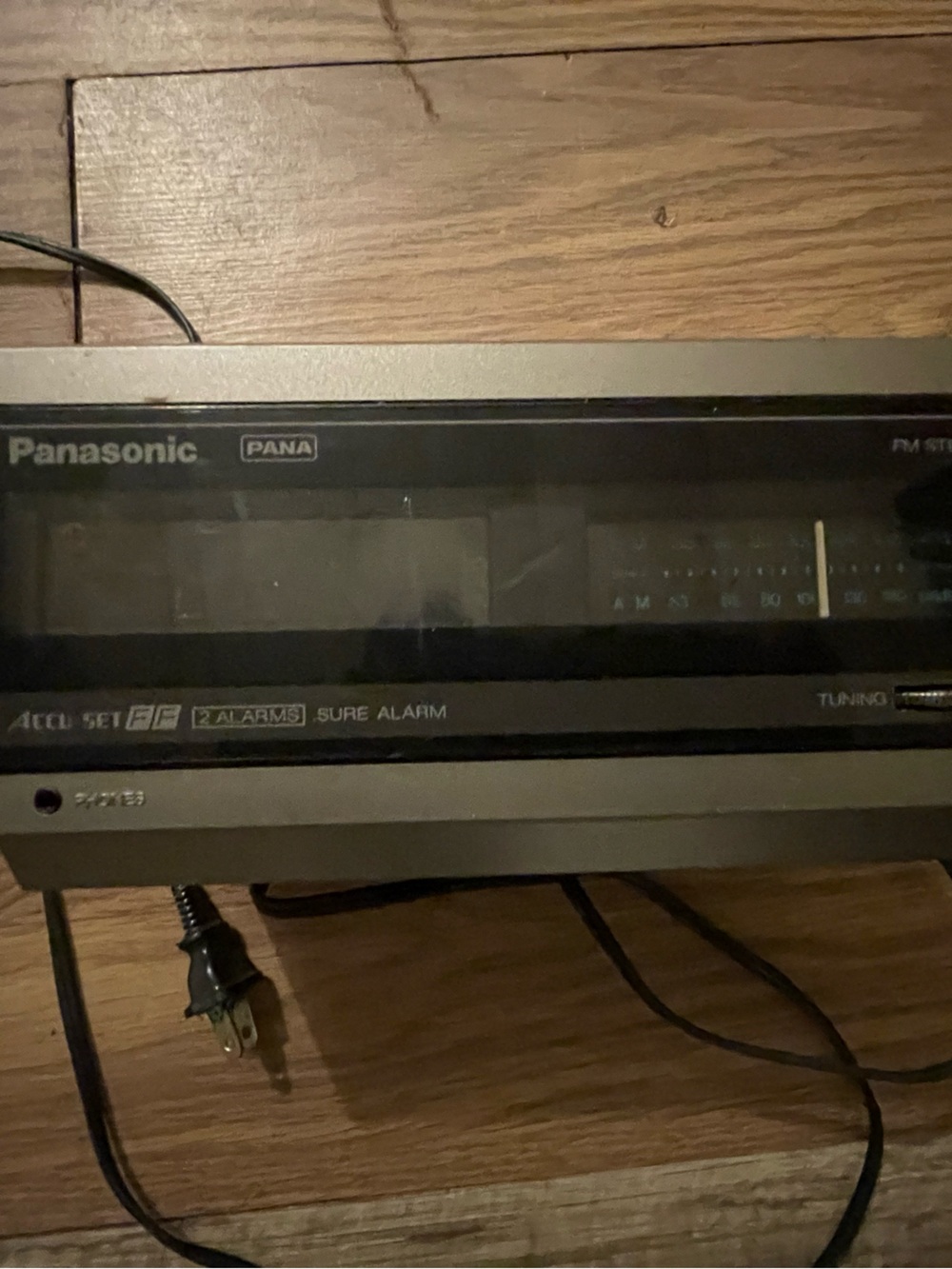 Panasonic Black AM/FM Clock Radio with Tuning Display